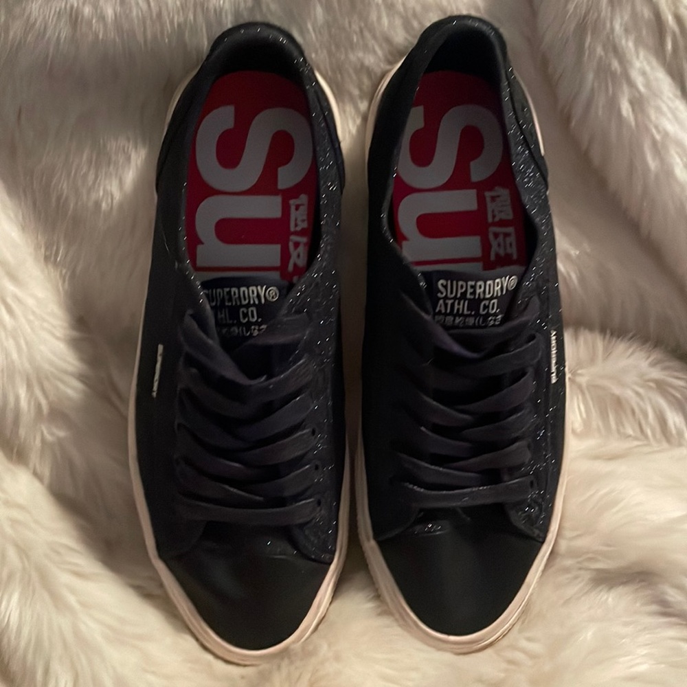 Metallic Navy Sneakers